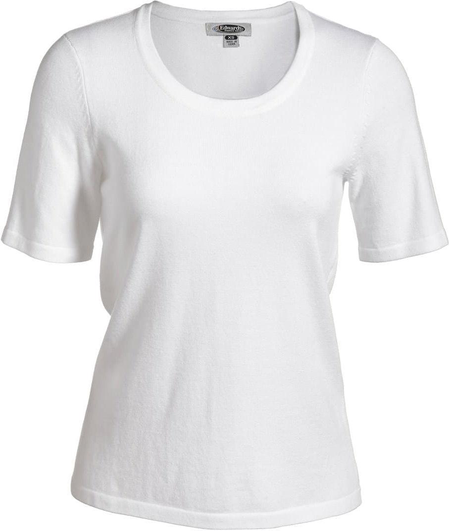 Edwards Ladies Short Sleeve Scoop Neck Sweater