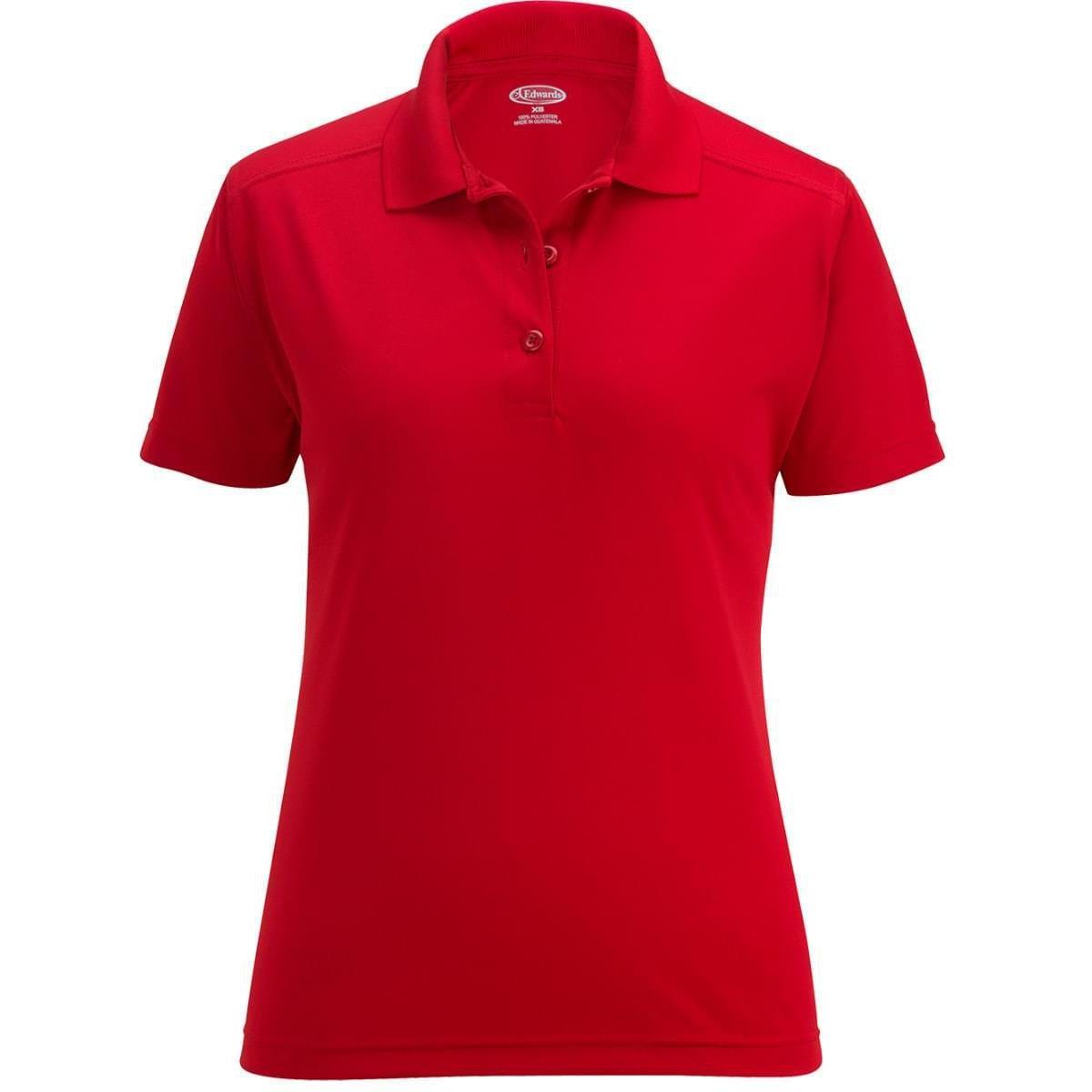 no-logo Edwards Women's Snag Proof Polo-Ladies Polos-Edwards-Red-XS-Thread Logic