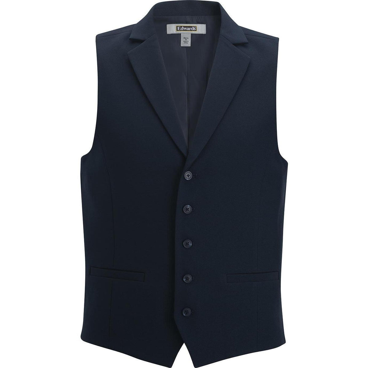 no-logo Edwards Mens Dress Lapel Vest