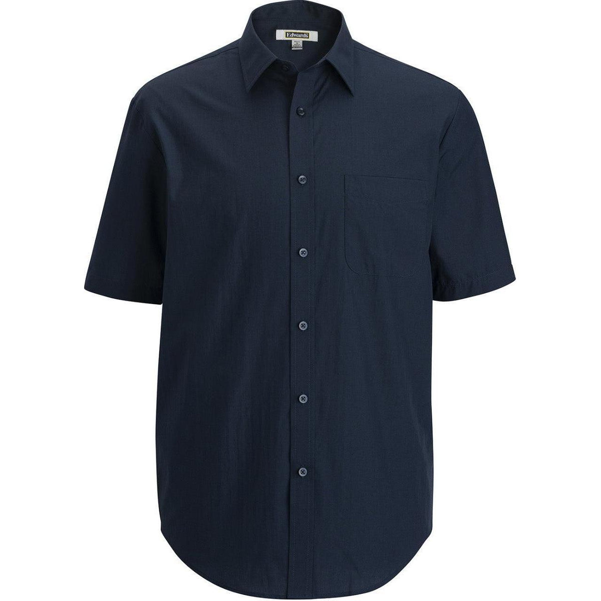 no-logo Edwards Mens Essential Broadcloth Shirt Short Sleeve