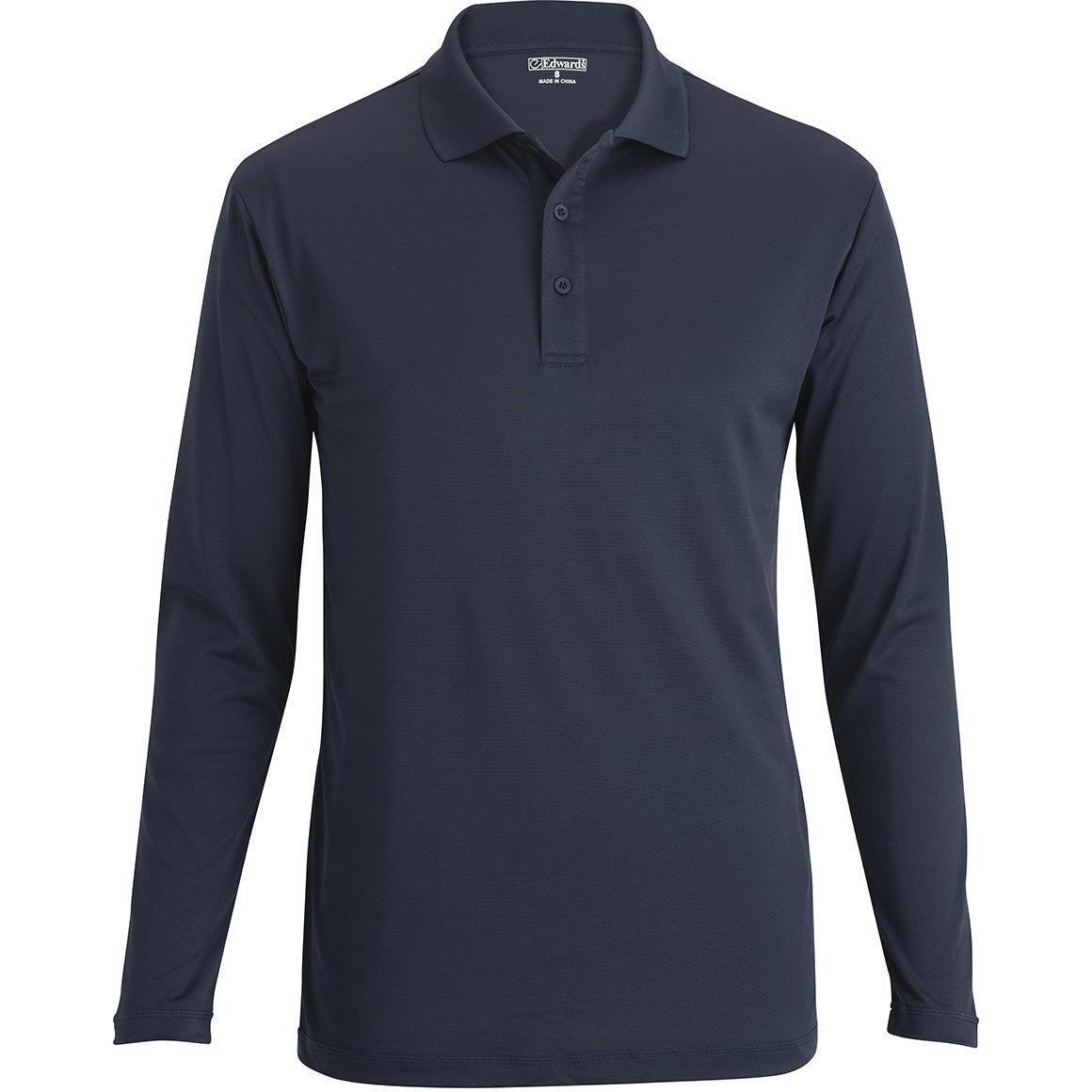 no-logo Edwards Mini Pique Snag Proof Long Sleeve Polo