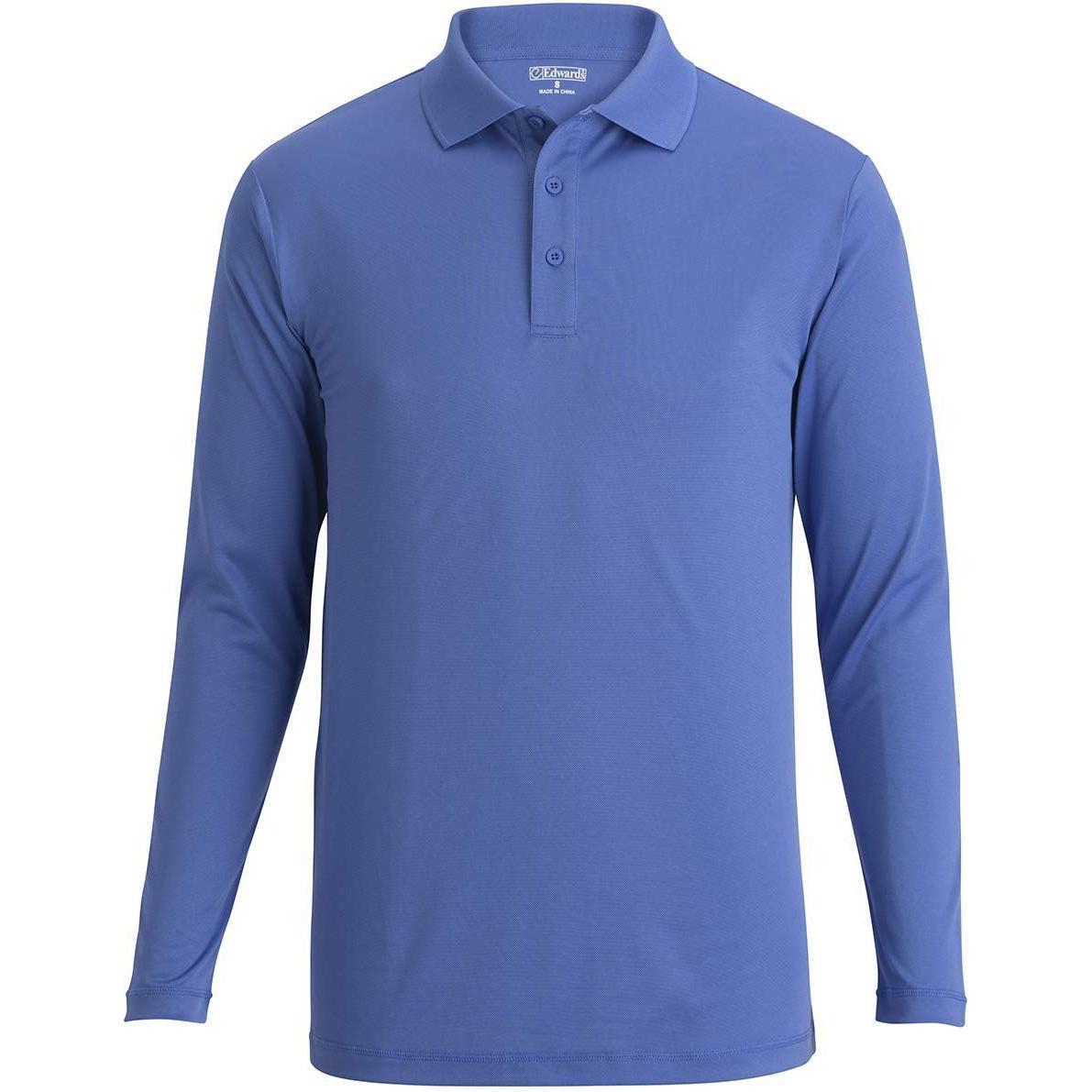 no-logo Edwards Mini Pique Snag Proof Long Sleeve Polo