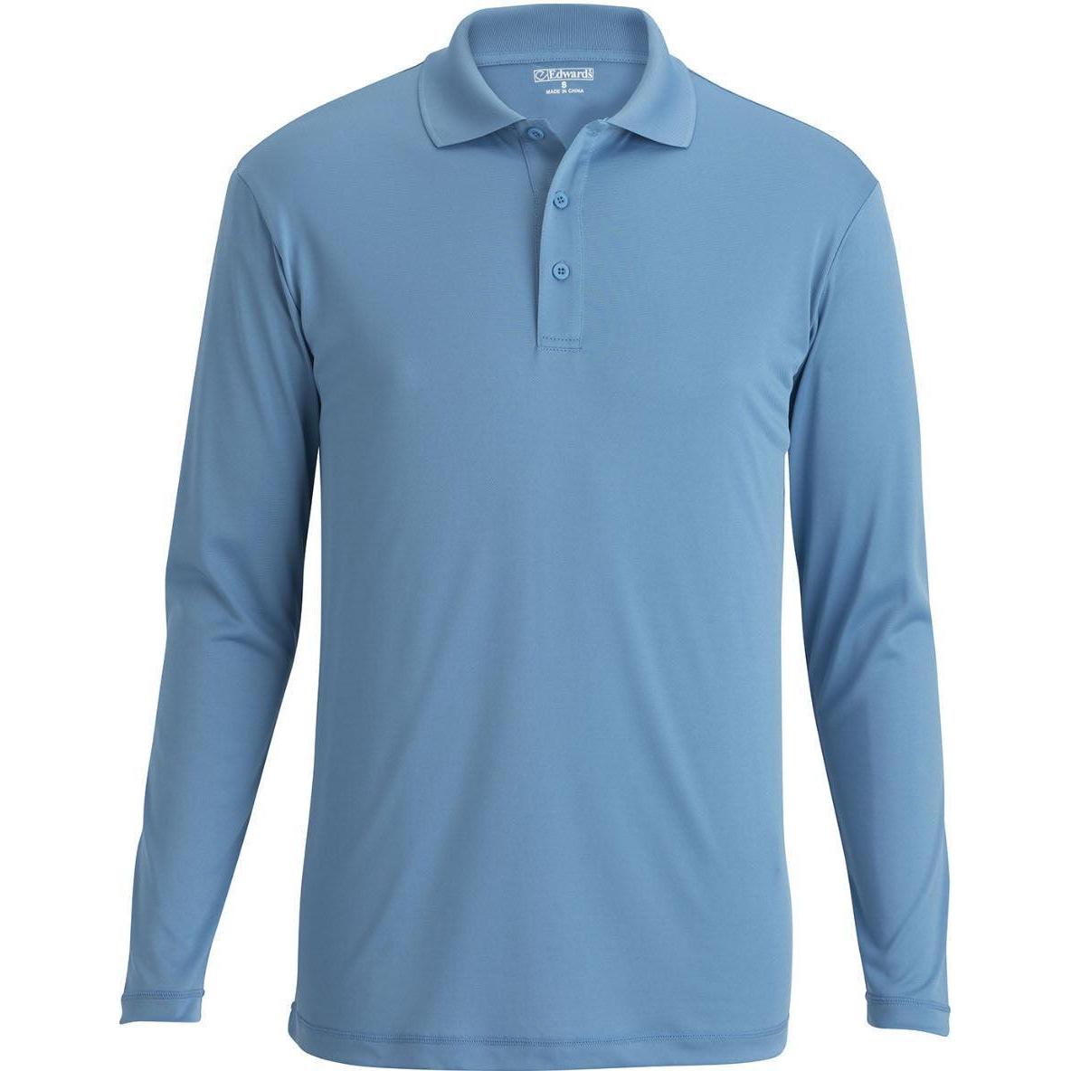 no-logo Edwards Mini Pique Snag Proof Long Sleeve Polo