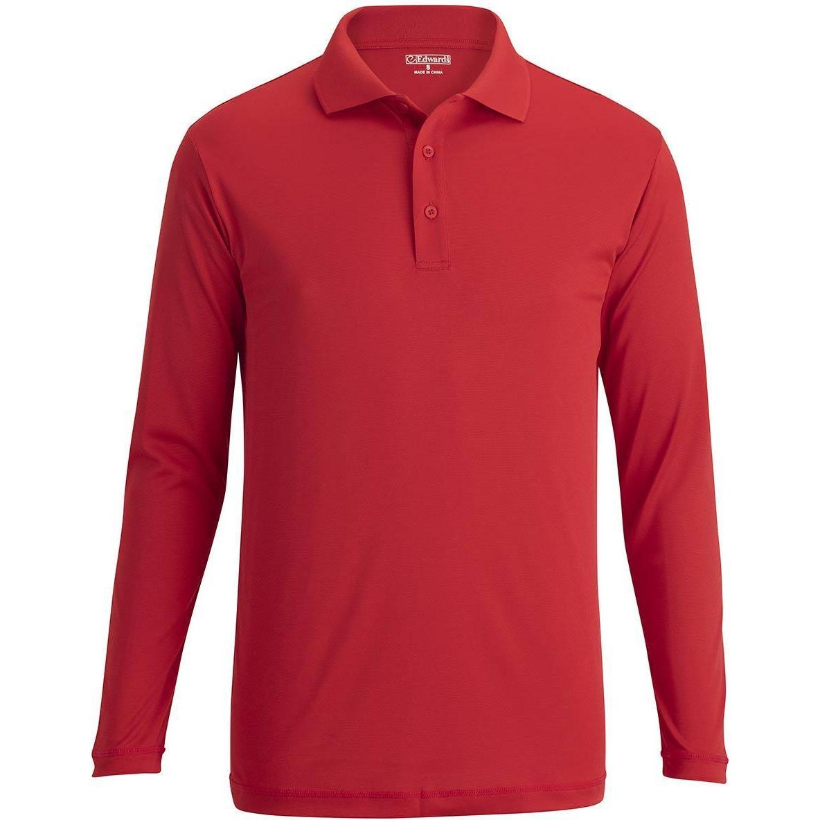 no-logo Edwards Mini Pique Snag Proof Long Sleeve Polo