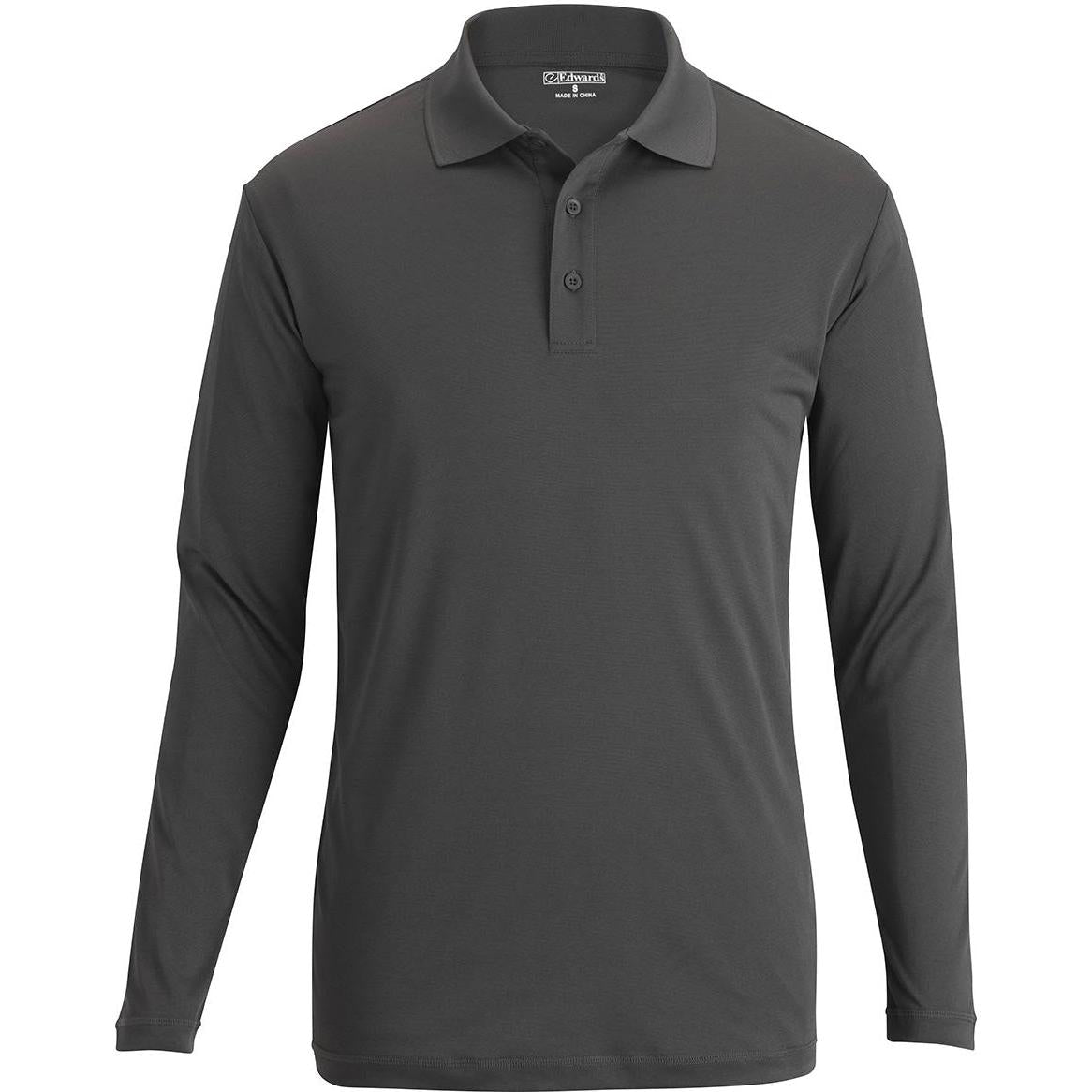 no-logo Edwards Mini Pique Snag Proof Long Sleeve Polo
