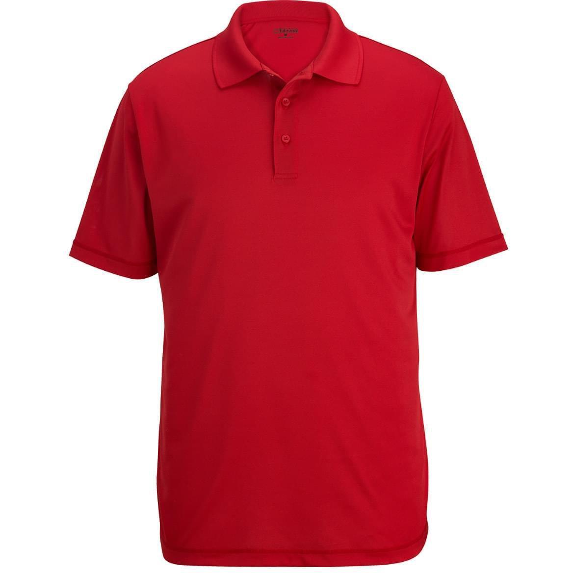 no-logo Edwards Mini Pique Snag Proof Polo-Men's Polos-Edwards-Red-S-Thread Logic