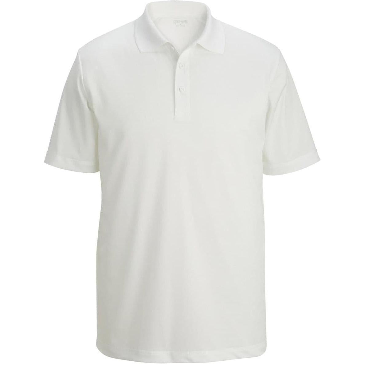 no-logo Edwards Mini Pique Snag Proof Polo-Men's Polos-Edwards-White-S-Thread Logic