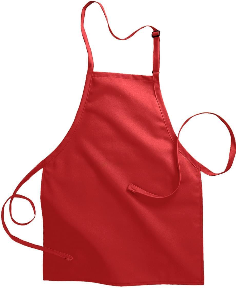 no-logo Edwards No Pocket Bib Apron-APRONS-Edwards-Red-1 Size-Thread Logic