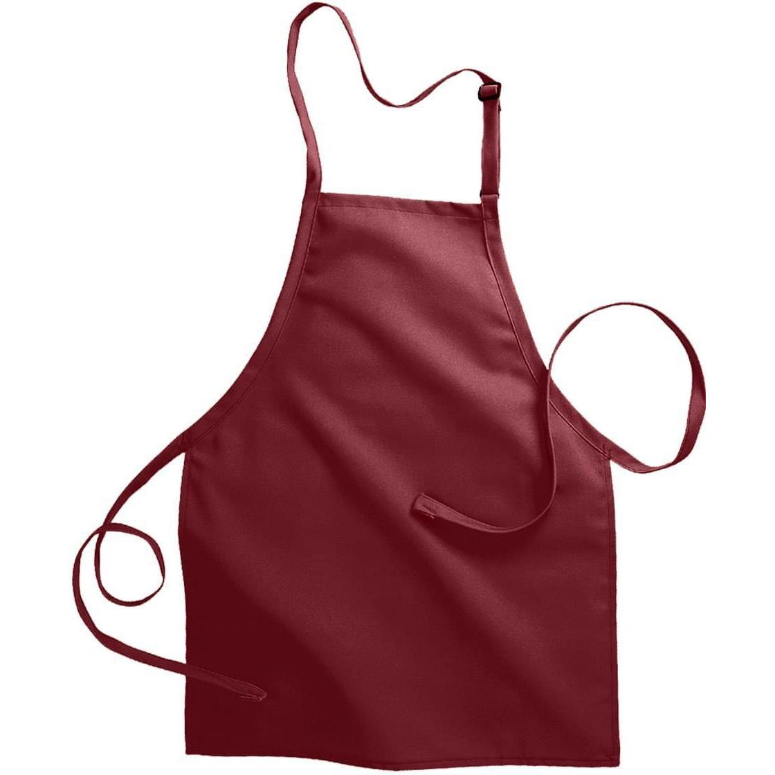 no-logo Edwards No Pocket Bib Apron-APRONS-Edwards-Wine-1 Size-Thread Logic