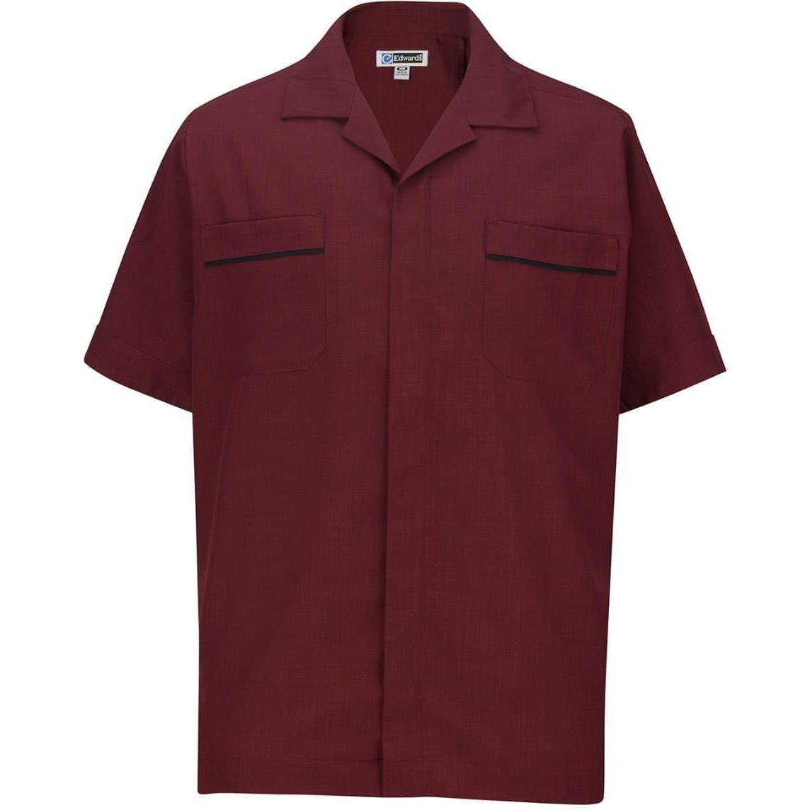 no-logo Edwards Pinnacle Service Shirt-Dress Shirts-Edwards-Burgundy-S-Thread Logic