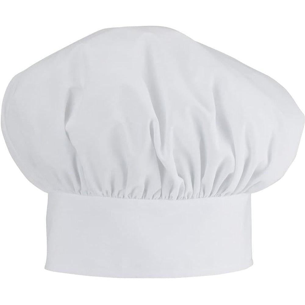 no-logo Edwards Poplin Chef Hat-CHEFS WEAR-Edwards-White-1 Size-Thread Logic