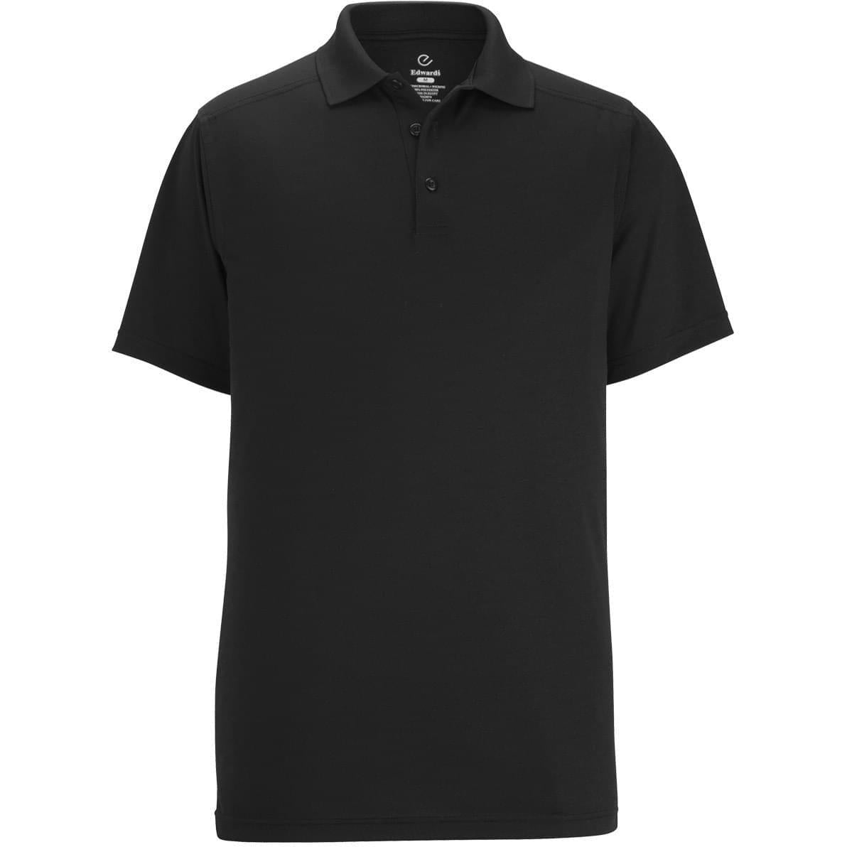no-logo Edwards Snag Proof Polo-Men's Polos-Edwards-Black-S-Thread Logic