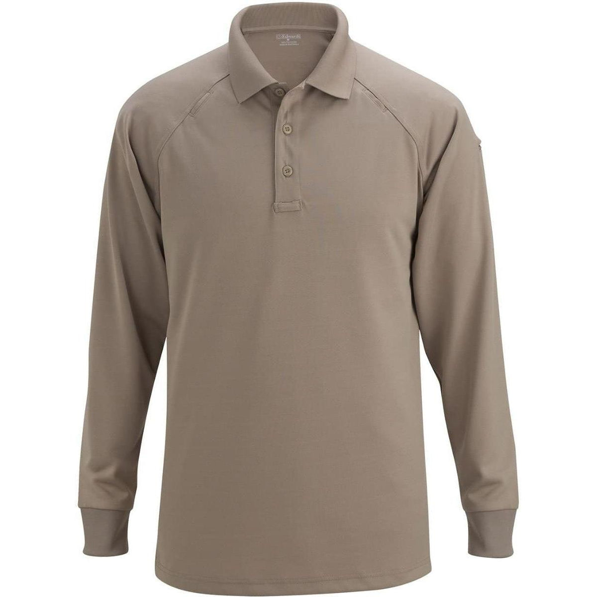 no-logo Edwards Unisex Tactical Snag Proof Long Sleeve Polo Shirt