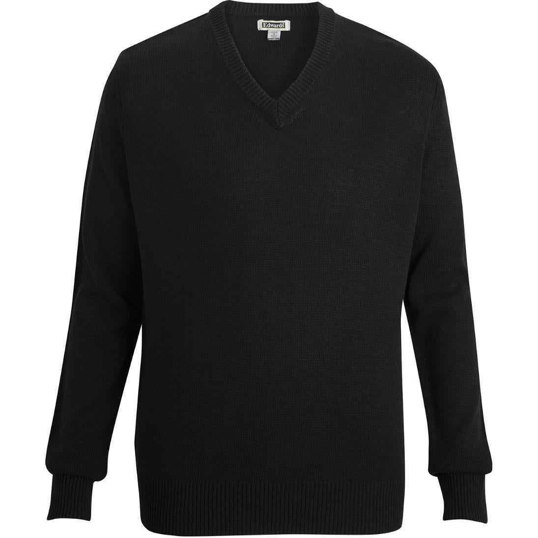 logo-left Edwards Unisex V Neck Sweater