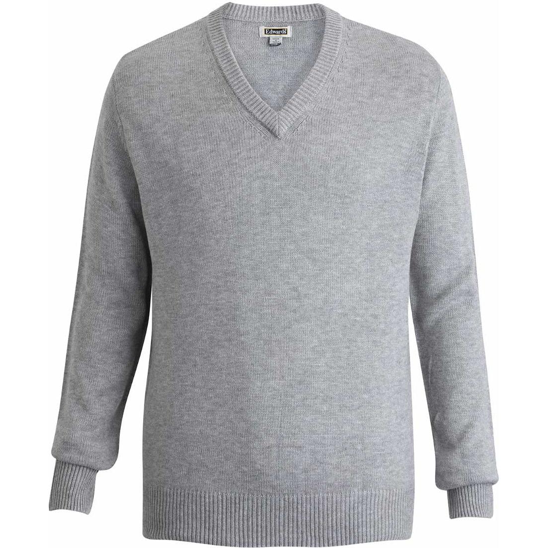 logo-left Edwards Unisex V Neck Sweater