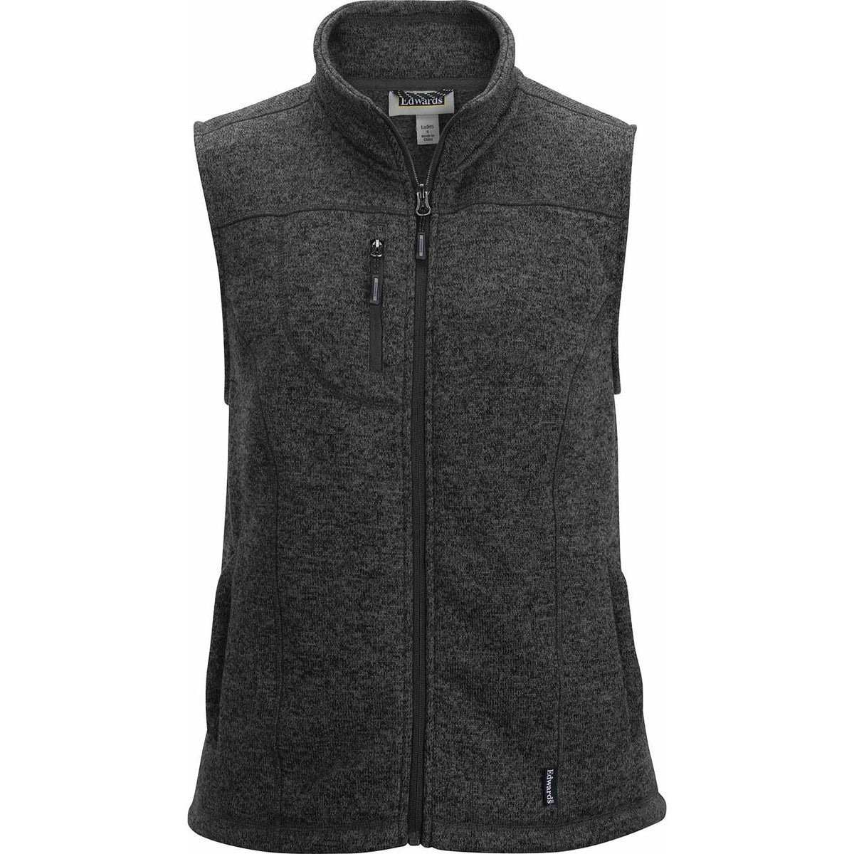 no-logo Edwards Womens Sweater Knit Fleece Vest