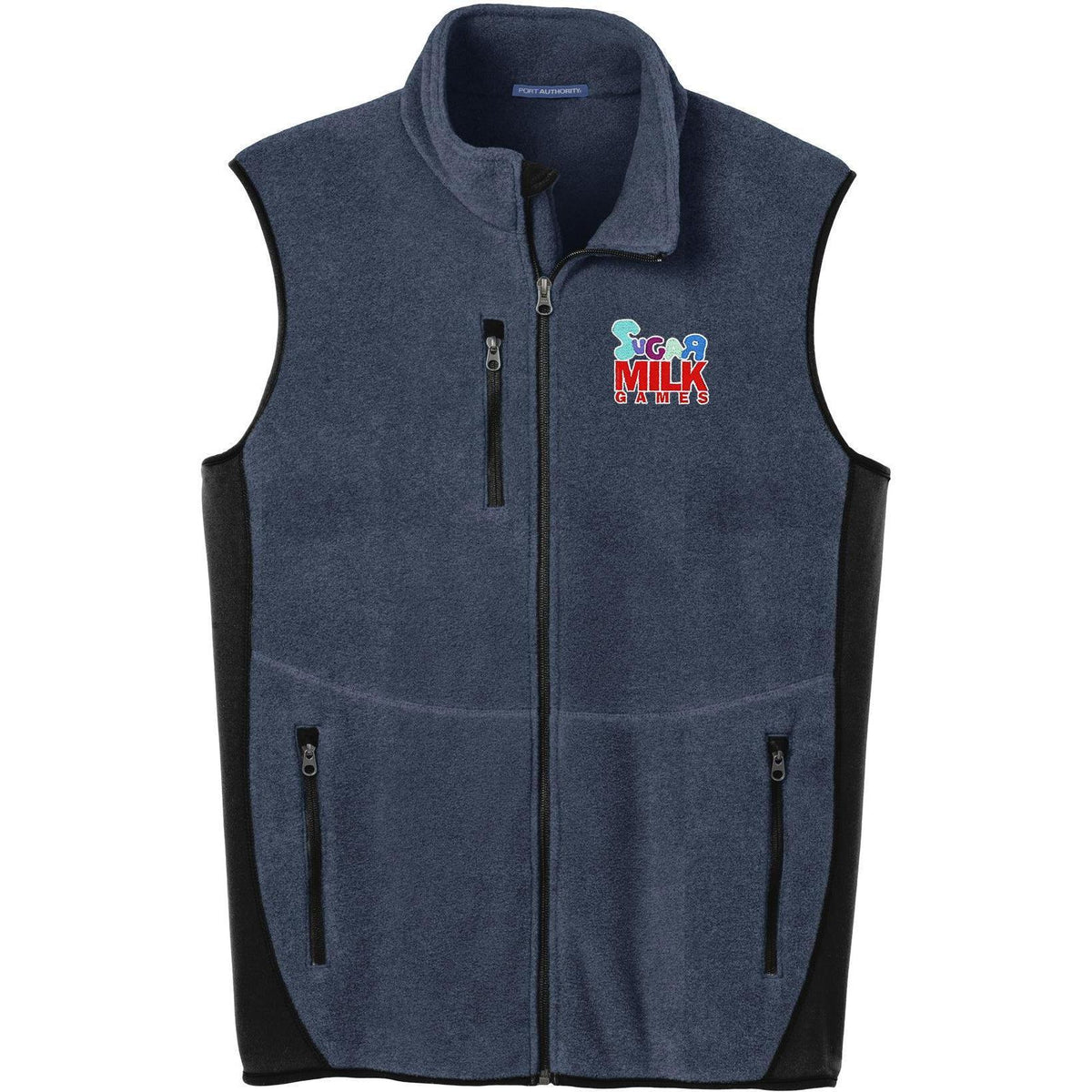 no-logo Port Authority R-Tek Pro Fleece Full-Zip Vest-Vests-Port Authority-Thread Logic