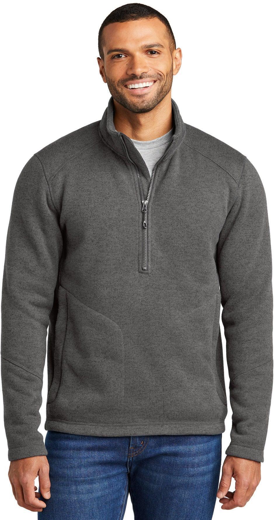 no-logo Port Authority Arc Sweater Fleece 1/4-Zip-Port Authority-Thread Logic