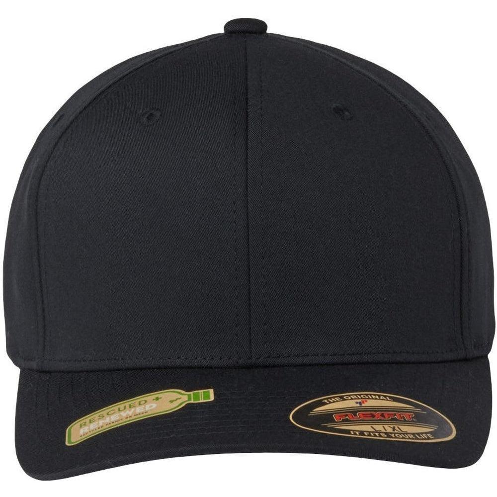 no-logo Flexfit Sustainable Polyester Cap-Apparel-Flexfit-Black-S/M-Thread Logic