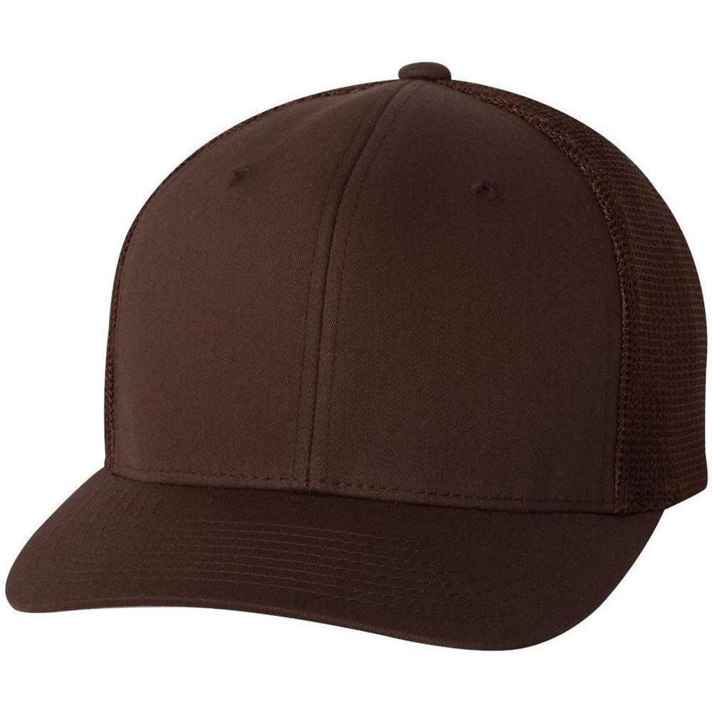 no-logo Flexfit Trucker Cap-Headwear-Flexfit-Brown-OSFA-Thread Logic