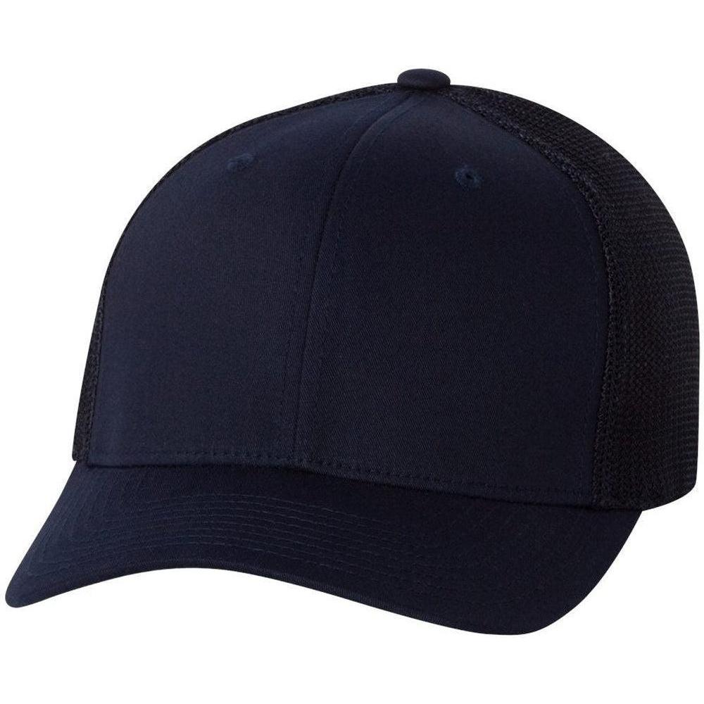 no-logo Flexfit Trucker Cap-Headwear-Flexfit-Dark Navy-OSFA-Thread Logic