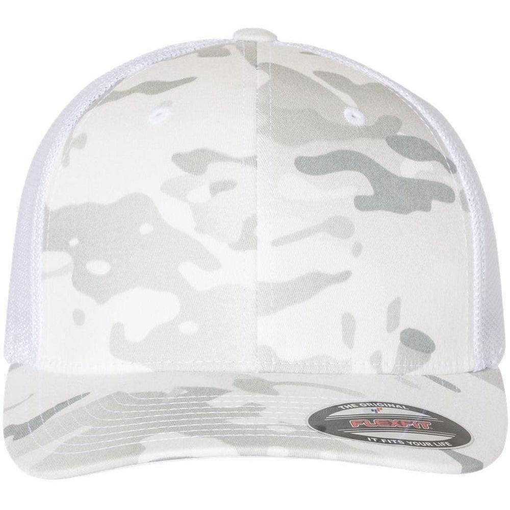 no-logo Flexfit Trucker Cap-Headwear-Flexfit-Multicam Alpine/White-OSFA-Thread Logic