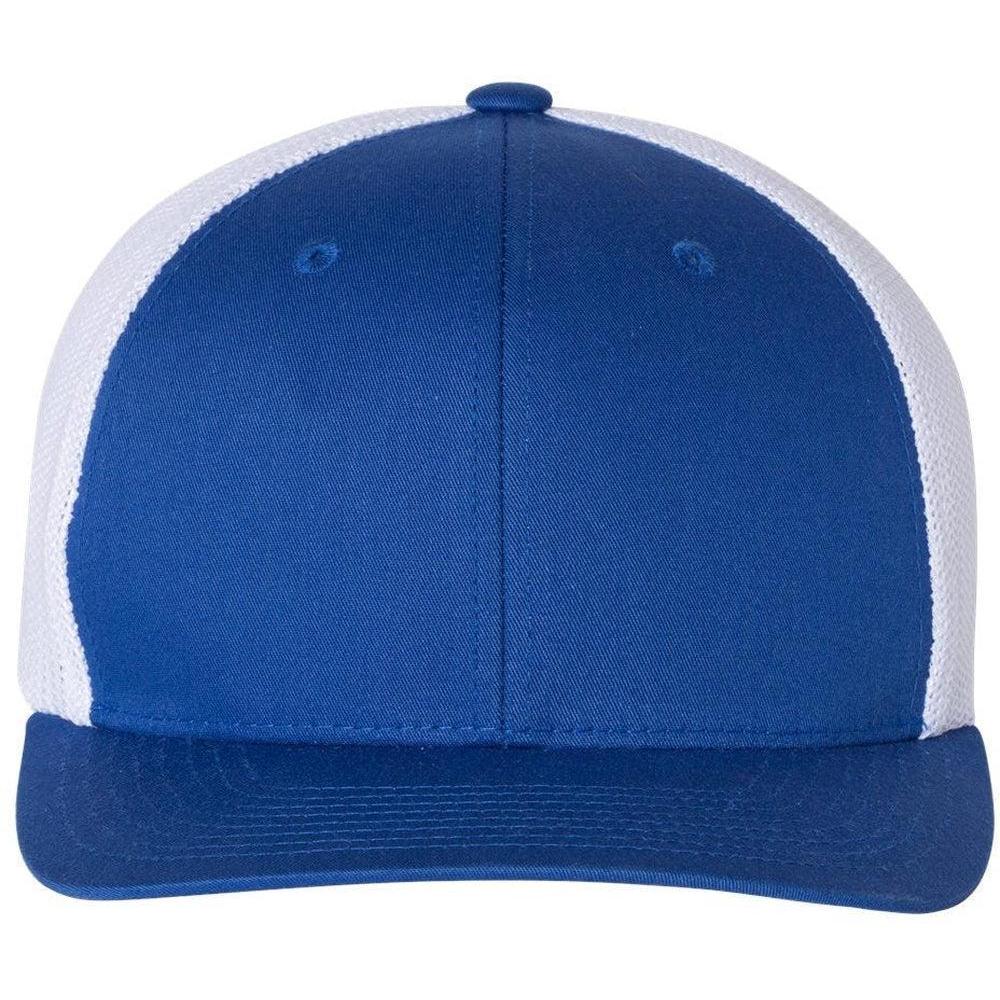 no-logo Flexfit Trucker Cap-Headwear-Flexfit-Royal/White-OSFA-Thread Logic