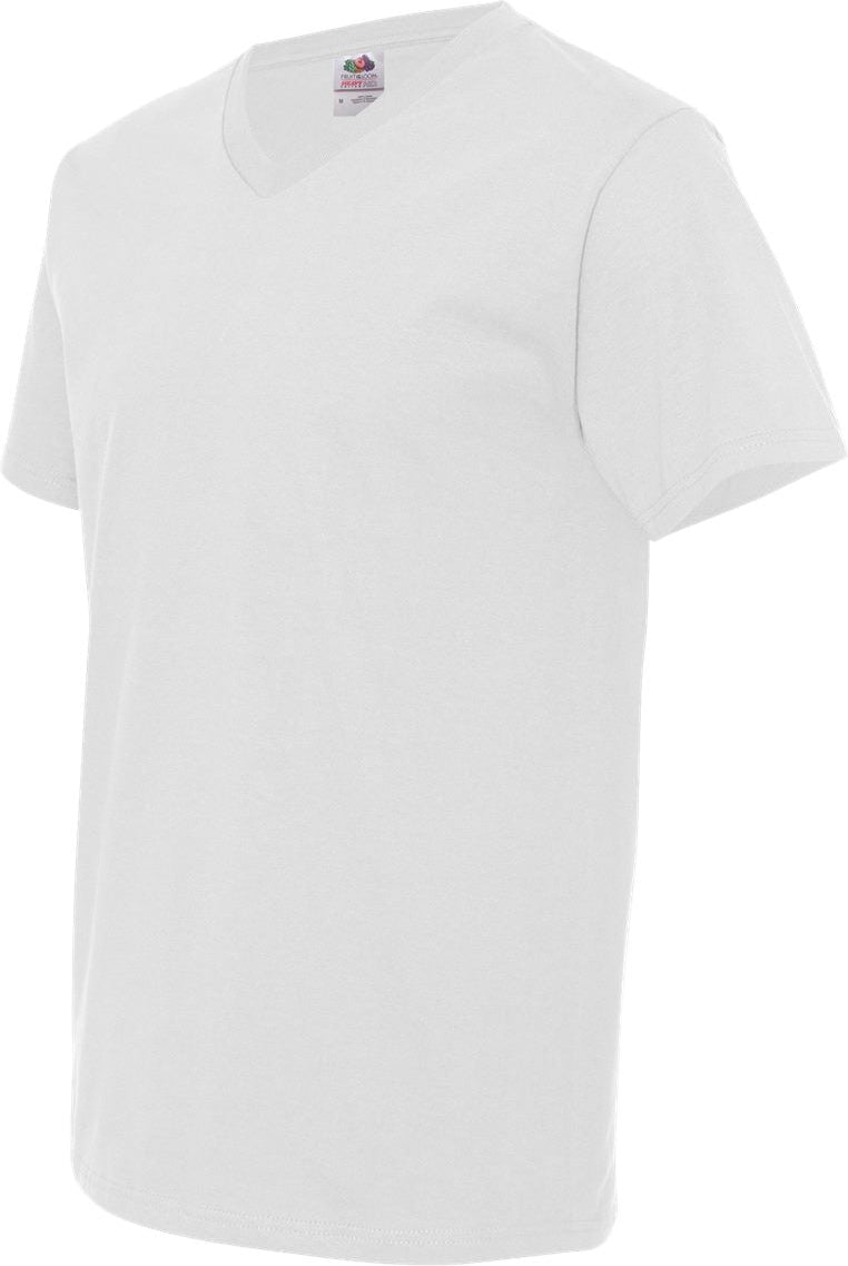no-logo Fruit of the Loom HD Cotton V-Neck T-Shirt-Men's T Shirts-Fruit of the Loom-Thread Logic