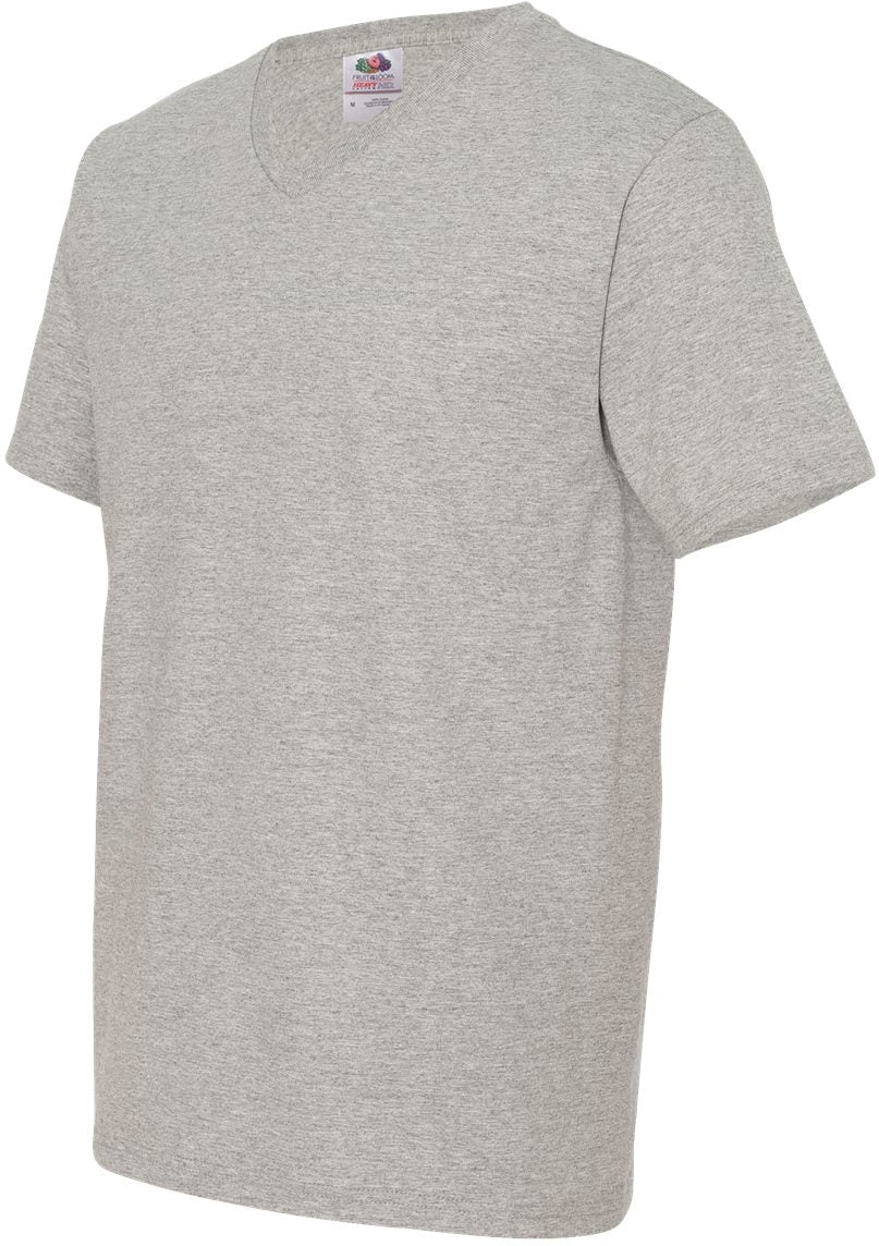no-logo Fruit of the Loom HD Cotton V-Neck T-Shirt-Men's T Shirts-Fruit of the Loom-Thread Logic