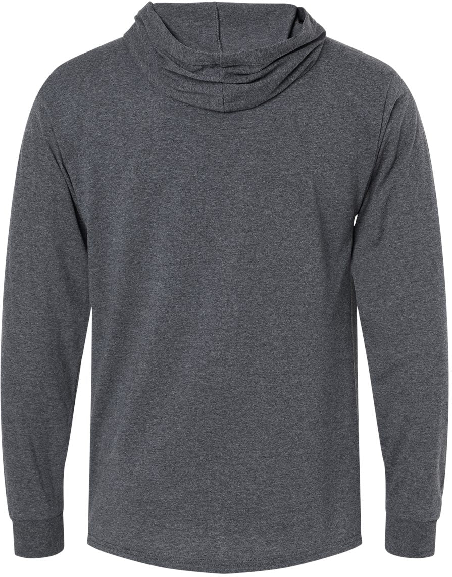 no-logo Fruit of the Loom HD Cotton™ Jersey Hooded T-Shirt-T-Shirts - Long Sleeve-Fruit of the Loom-Thread Logic