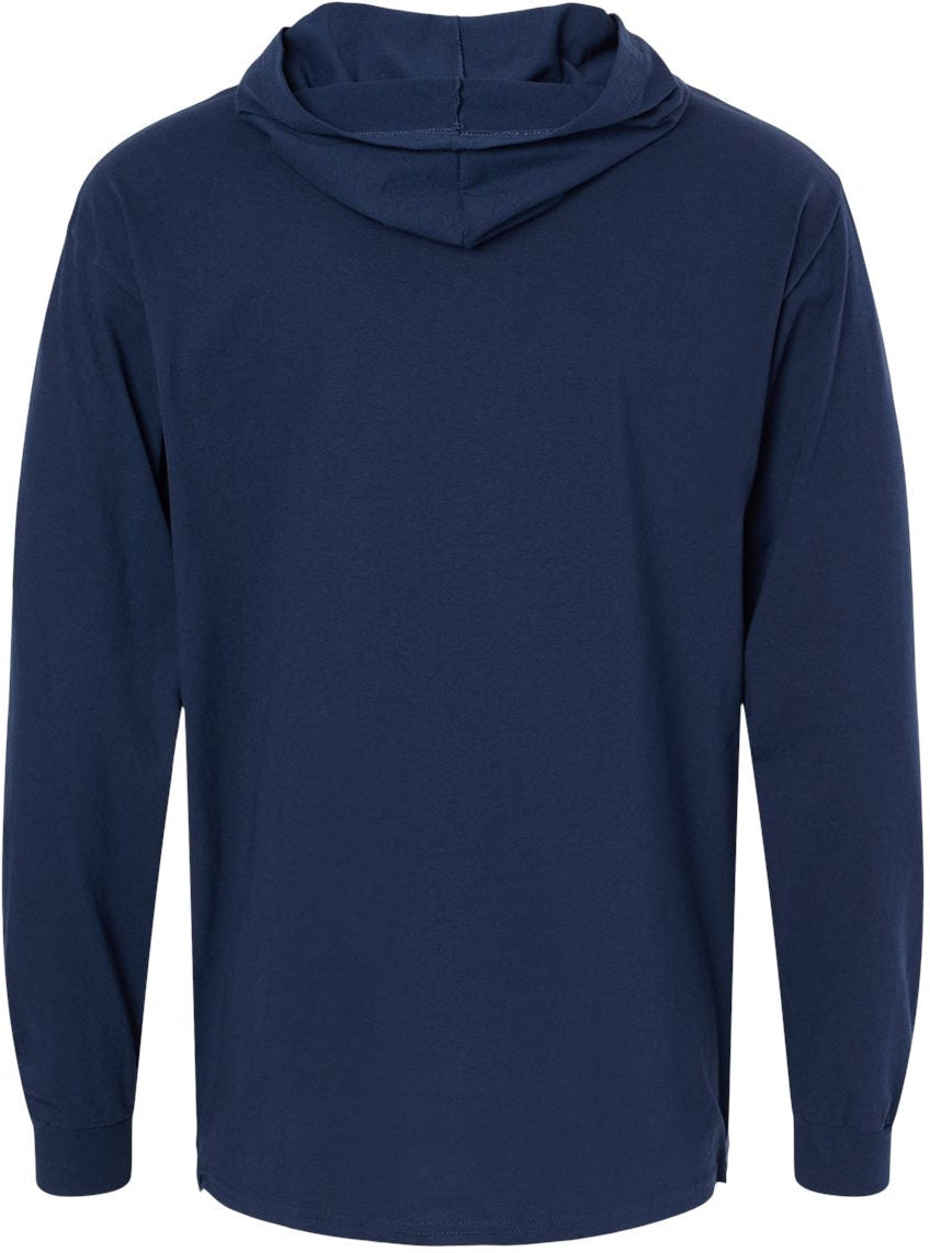 no-logo Fruit of the Loom HD Cotton™ Jersey Hooded T-Shirt-T-Shirts - Long Sleeve-Fruit of the Loom-Thread Logic