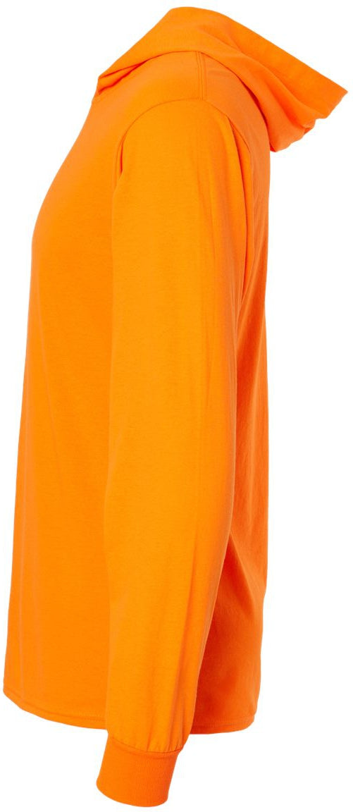 no-logo Fruit of the Loom HD Cotton™ Jersey Hooded T-Shirt-T-Shirts - Long Sleeve-Fruit of the Loom-Thread Logic