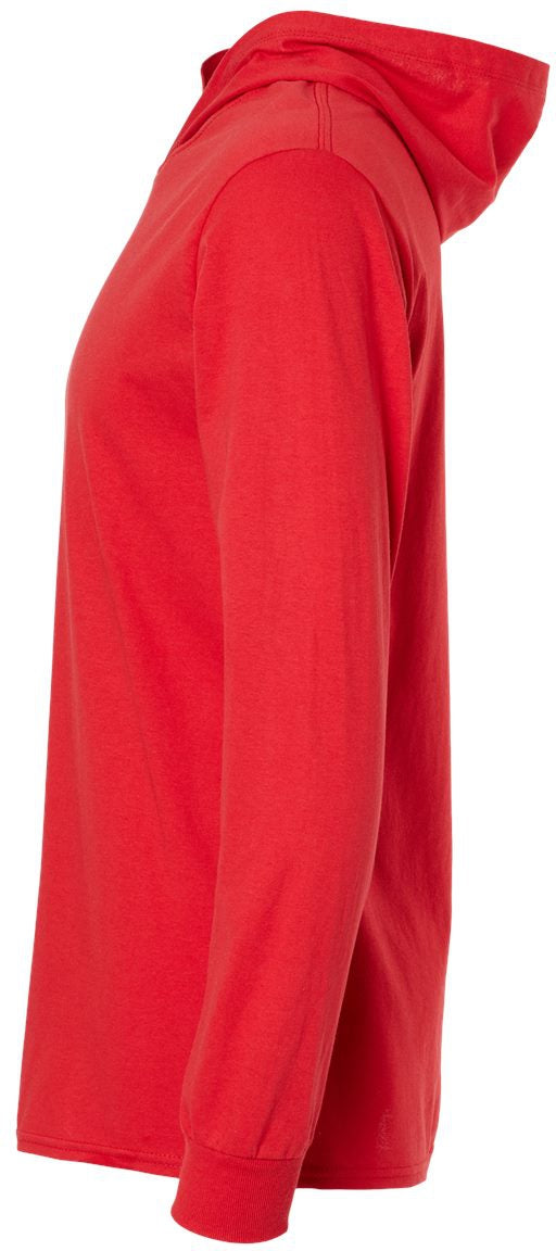 no-logo Fruit of the Loom HD Cotton™ Jersey Hooded T-Shirt-T-Shirts - Long Sleeve-Fruit of the Loom-Thread Logic