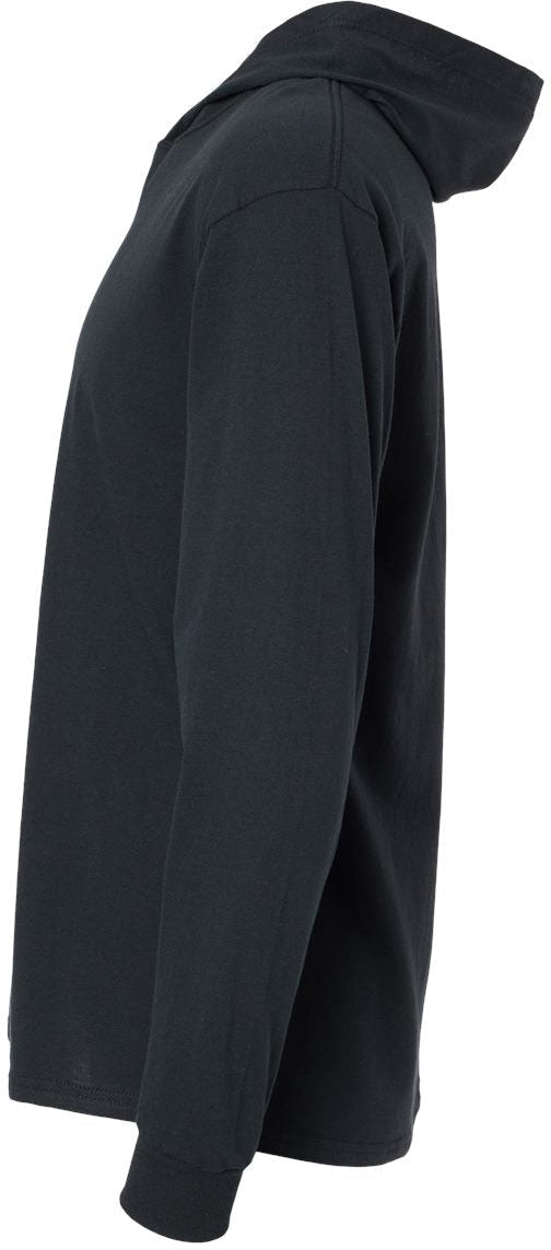 no-logo Fruit of the Loom HD Cotton™ Jersey Hooded T-Shirt-T-Shirts - Long Sleeve-Fruit of the Loom-Thread Logic