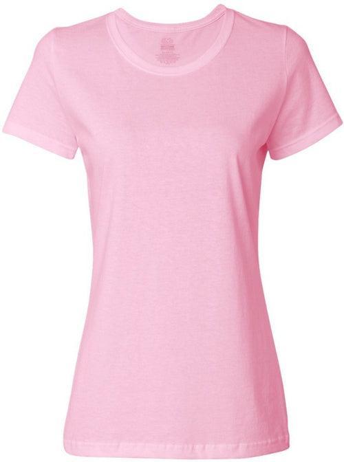 Fruit of the Loom Ladies HD Cotton V-Neck T-Shirt-Ladies T Shirts-Thread Logic