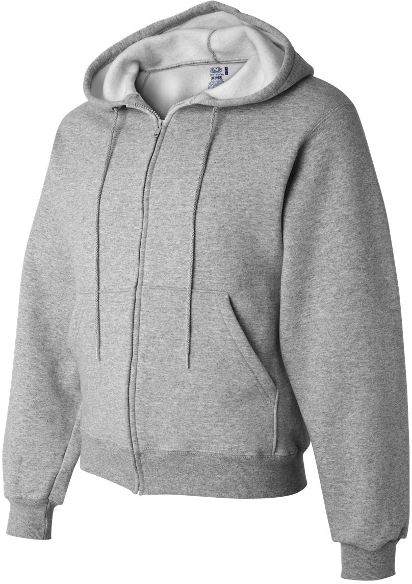 no-logo Fruit of the Loom Supercotton Full-Zip Hooded Sweatshirt-Fleece-Fruit of the Loom-Thread Logic