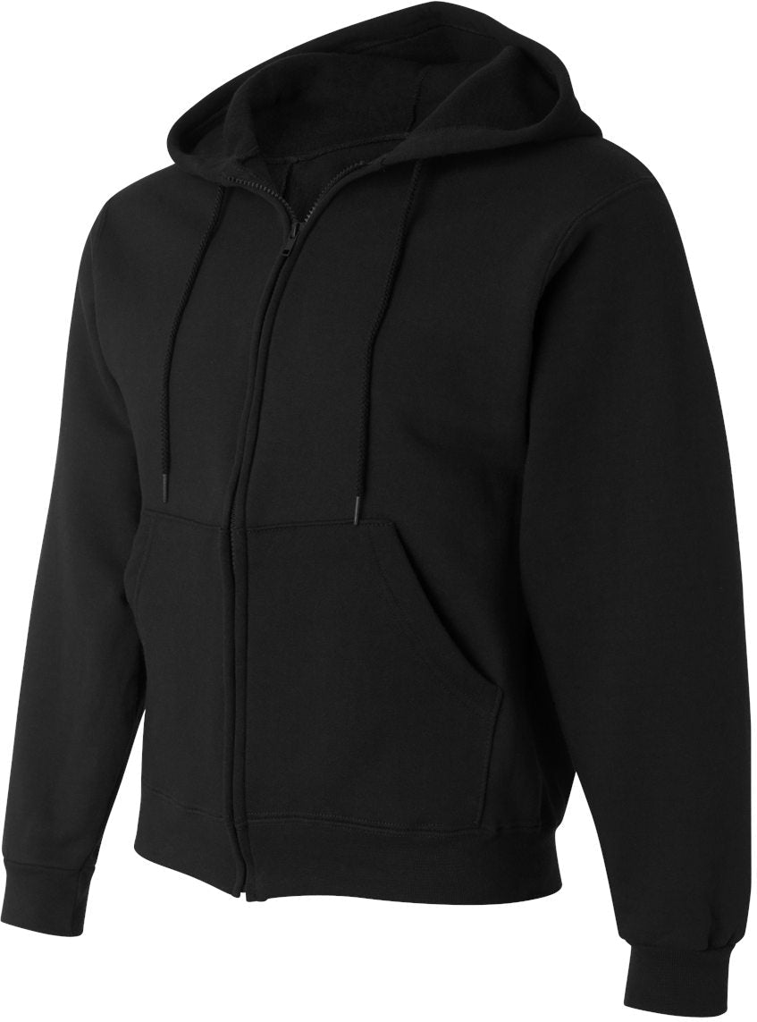 no-logo Fruit of the Loom Supercotton Full-Zip Hooded Sweatshirt-Fleece-Fruit of the Loom-Thread Logic