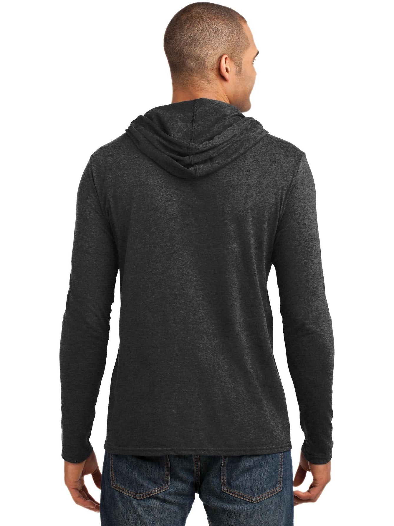 no-logo Gildan 100% Combed Ring Spun Cotton Long Sleeve Hooded T-Shirt-Regular-Gildan-Thread Logic