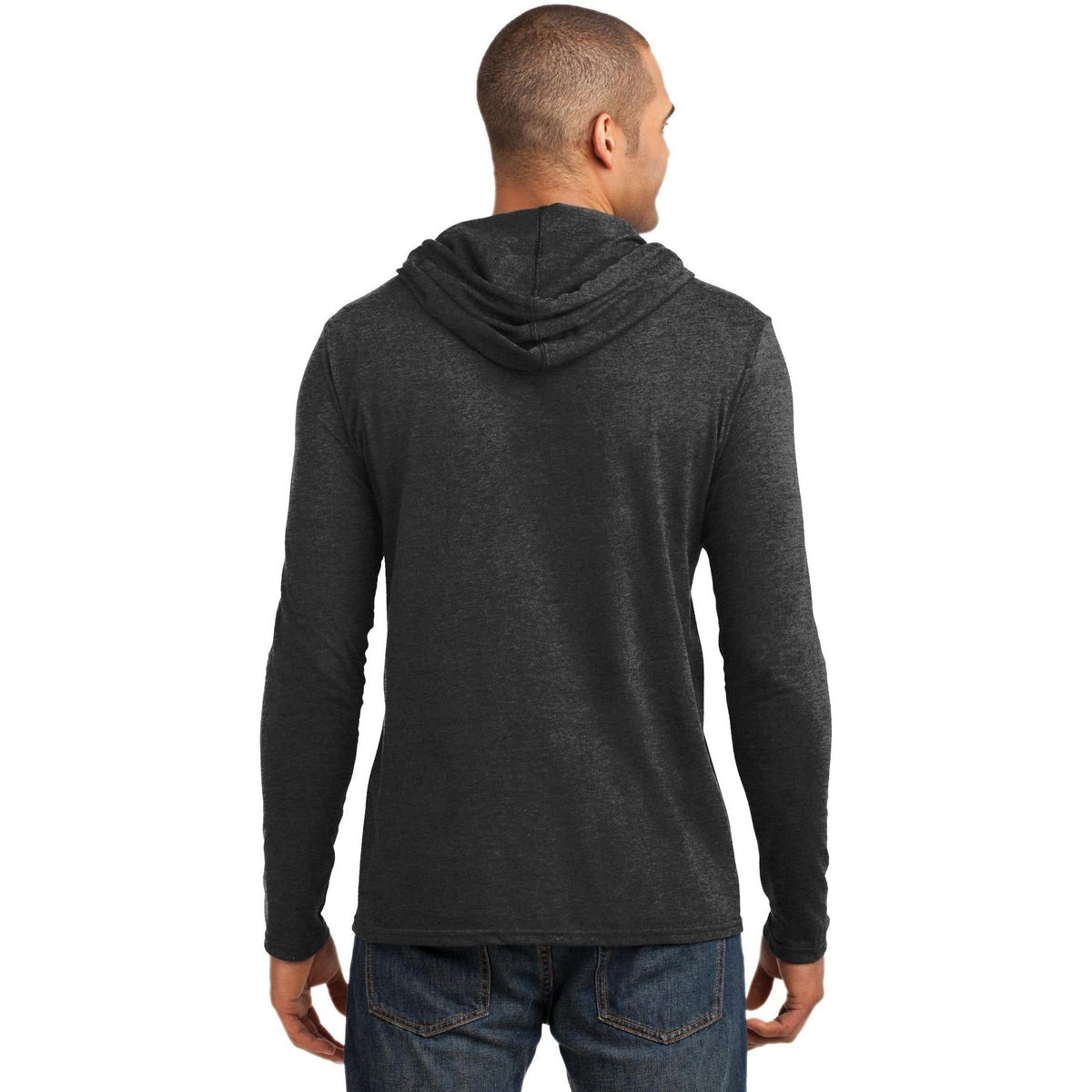 no-logo Gildan 100% Combed Ring Spun Cotton Long Sleeve Hooded T-Shirt-Regular-Gildan-Thread Logic