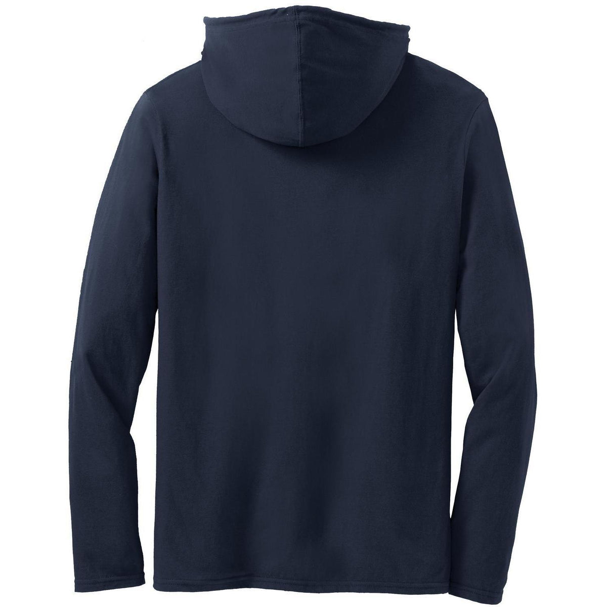 no-logo Gildan 100% Combed Ring Spun Cotton Long Sleeve Hooded T-Shirt-Regular-Gildan-Thread Logic