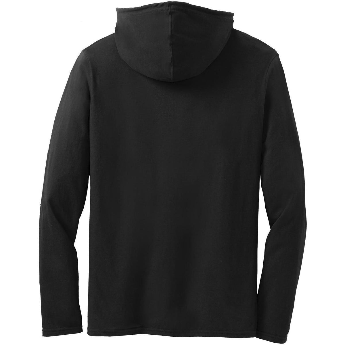 no-logo Gildan 100% Combed Ring Spun Cotton Long Sleeve Hooded T-Shirt-Regular-Gildan-Thread Logic