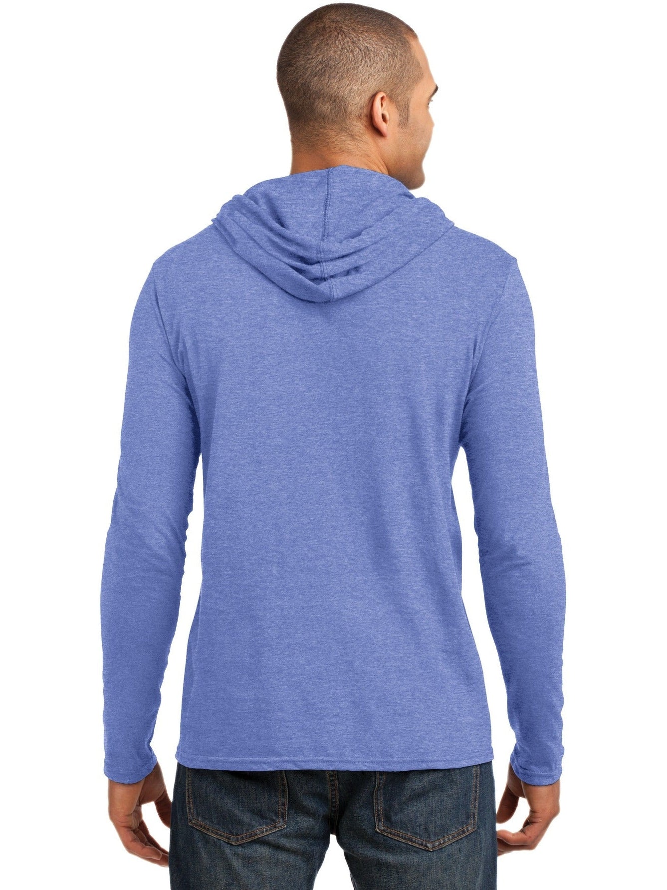 no-logo Gildan 100% Combed Ring Spun Cotton Long Sleeve Hooded T-Shirt-Regular-Gildan-Thread Logic