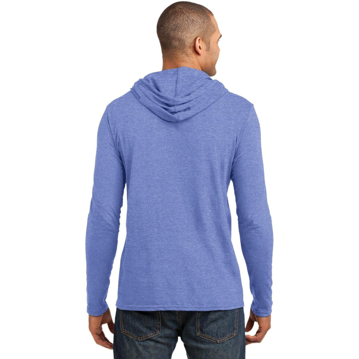 no-logo Gildan 100% Combed Ring Spun Cotton Long Sleeve Hooded T-Shirt-Regular-Gildan-Thread Logic