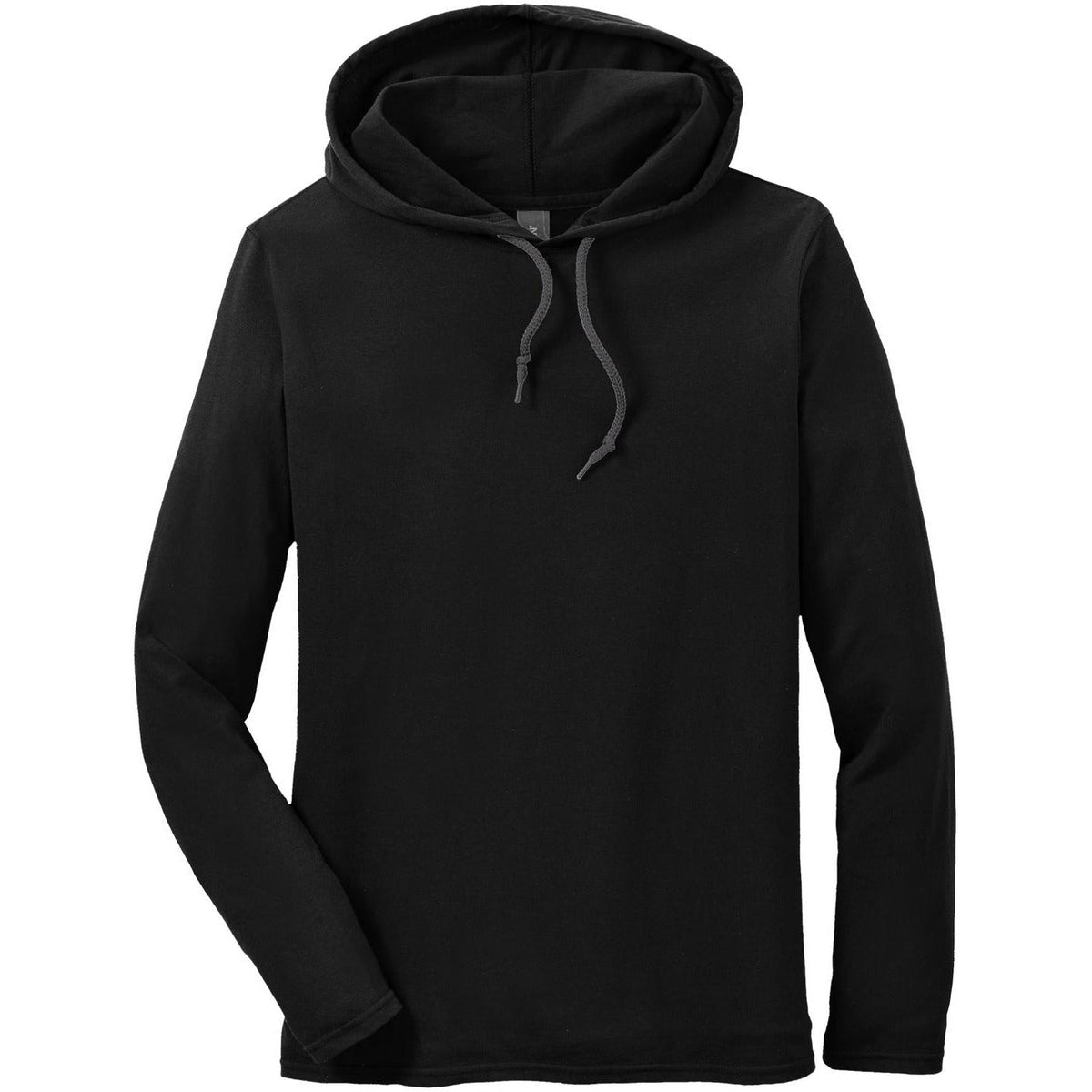 no-logo Gildan 100% Combed Ring Spun Cotton Long Sleeve Hooded T-Shirt