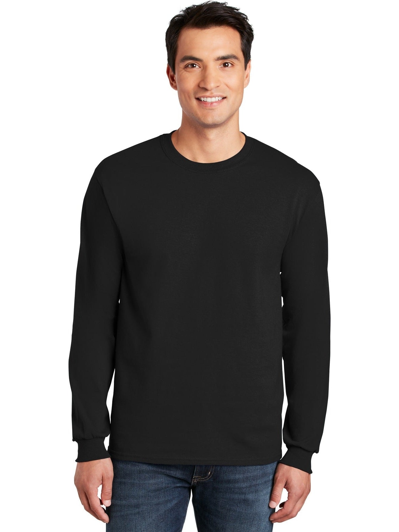no-logo Gildan Cotton Long Sleeve T-Shirt-Regular-Gildan-Thread Logic