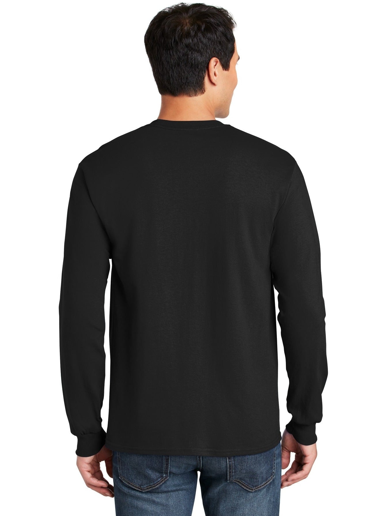 no-logo Gildan Cotton Long Sleeve T-Shirt-Regular-Gildan-Thread Logic