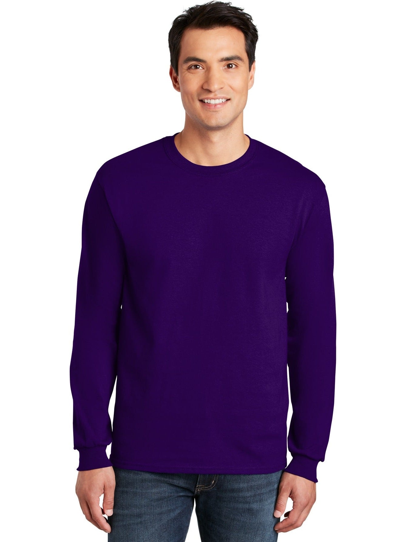 no-logo Gildan Cotton Long Sleeve T-Shirt-Regular-Gildan-Thread Logic