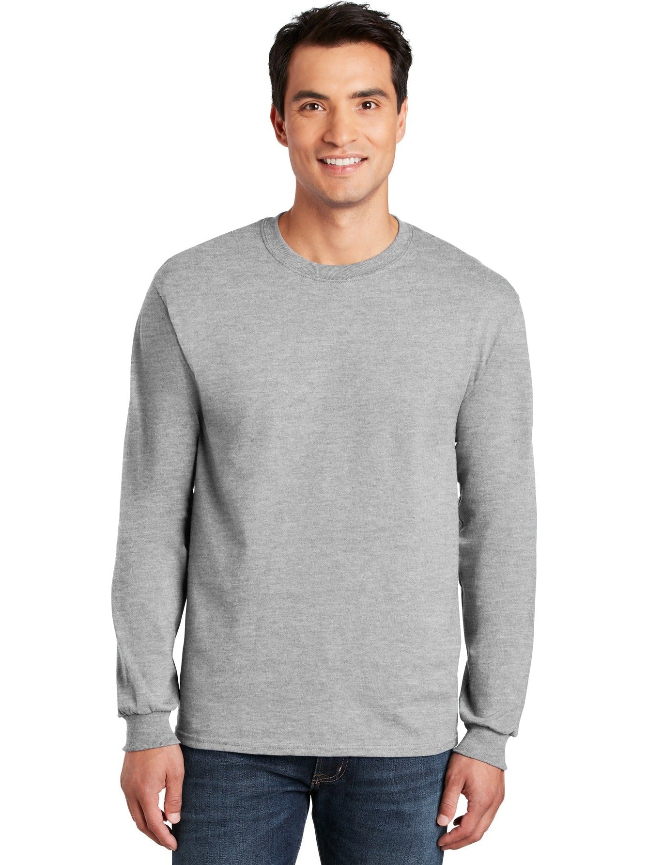no-logo Gildan Cotton Long Sleeve T-Shirt-Regular-Gildan-Thread Logic
