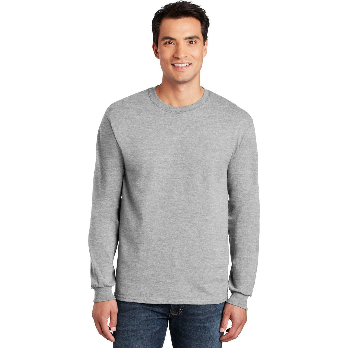 no-logo Gildan Cotton Long Sleeve T-Shirt-Regular-Gildan-Thread Logic
