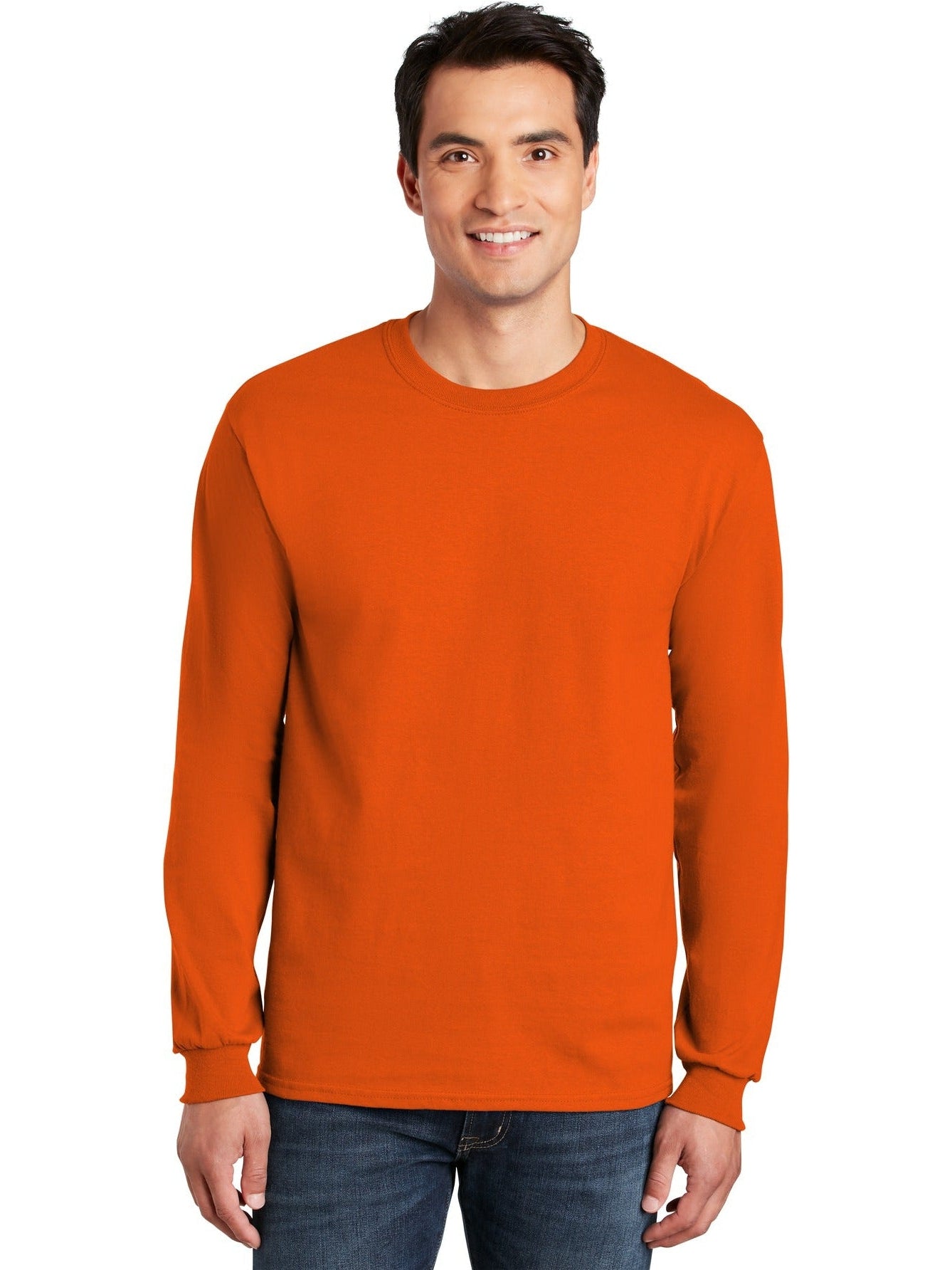 no-logo Gildan Cotton Long Sleeve T-Shirt-Regular-Gildan-Thread Logic